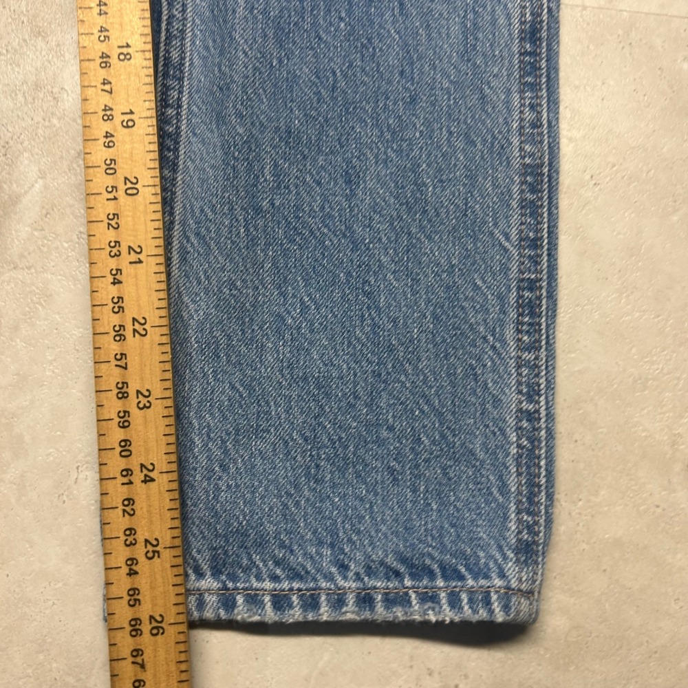 American Eagle Classic Overall Light Wash Denim Women XS Blue Cotton Blend - Picture 8 of 12